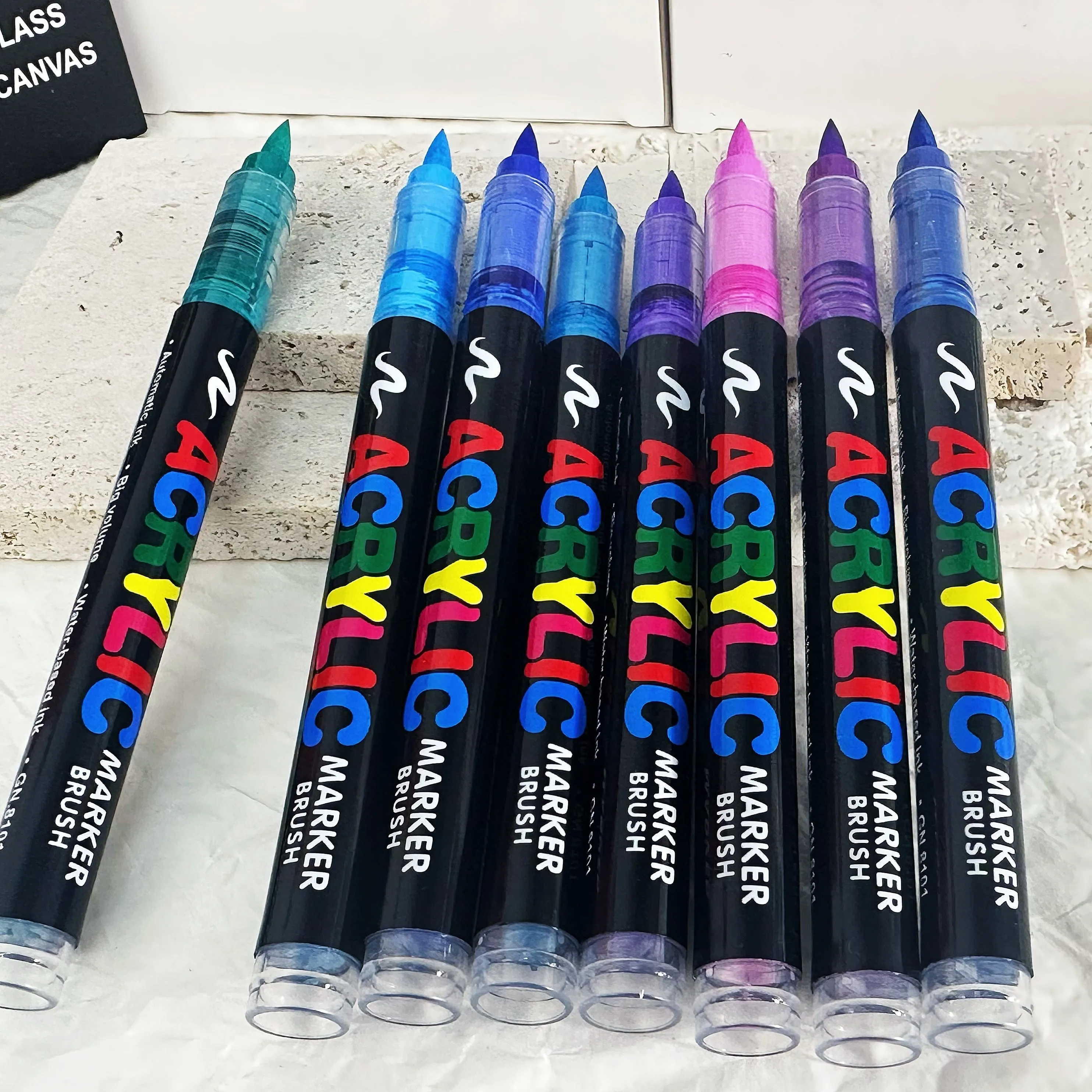 24 Pieces Nail Polish Pens – Quick-Dry Colorful Nail Polish Set
