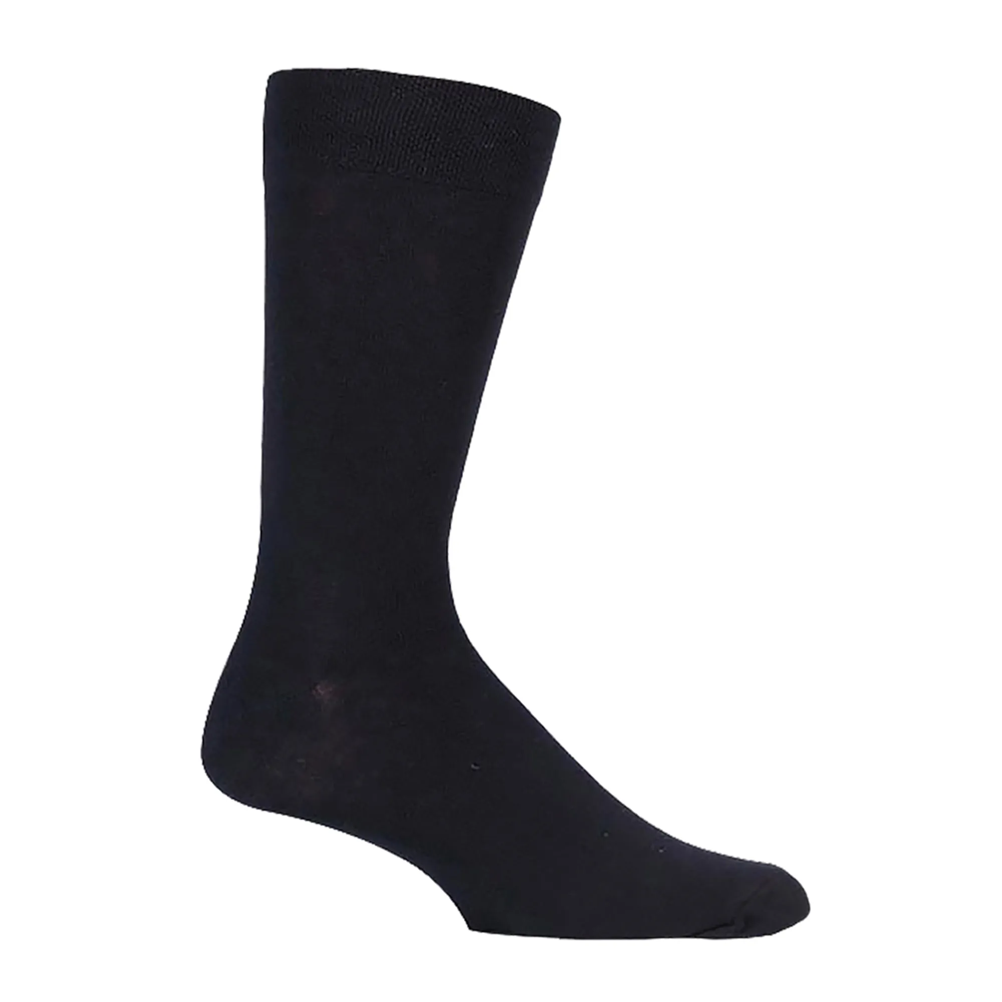 6 Pack Mens Plain Soft Cotton Everday Black Socks