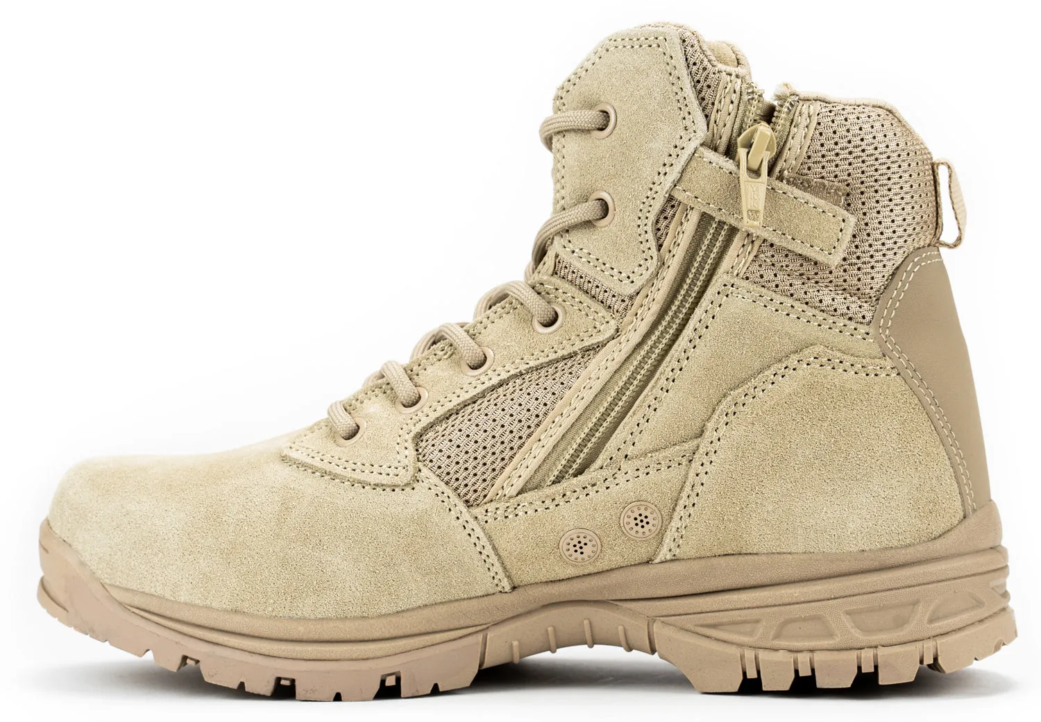 6" CoolMax Tactical Combat Boots (Beige)
