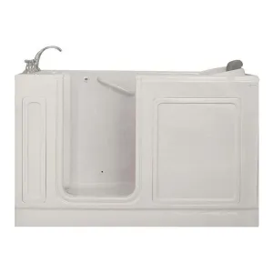 American Standard 3260.214.WLW 5 ft. Left Hand Drain Walk-In Whirlpool Tub with Quick Drain in White