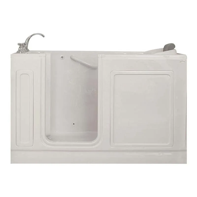 American Standard 3260.214.WLW 5 ft. Left Hand Drain Walk-In Whirlpool Tub with Quick Drain in White