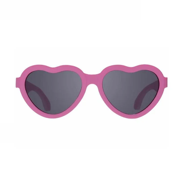 Babiator Non-Polarized Mirrored Heart Sunglasses - Paparazzi Pink
