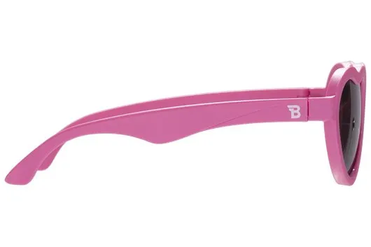 Babiator Non-Polarized Mirrored Heart Sunglasses - Paparazzi Pink