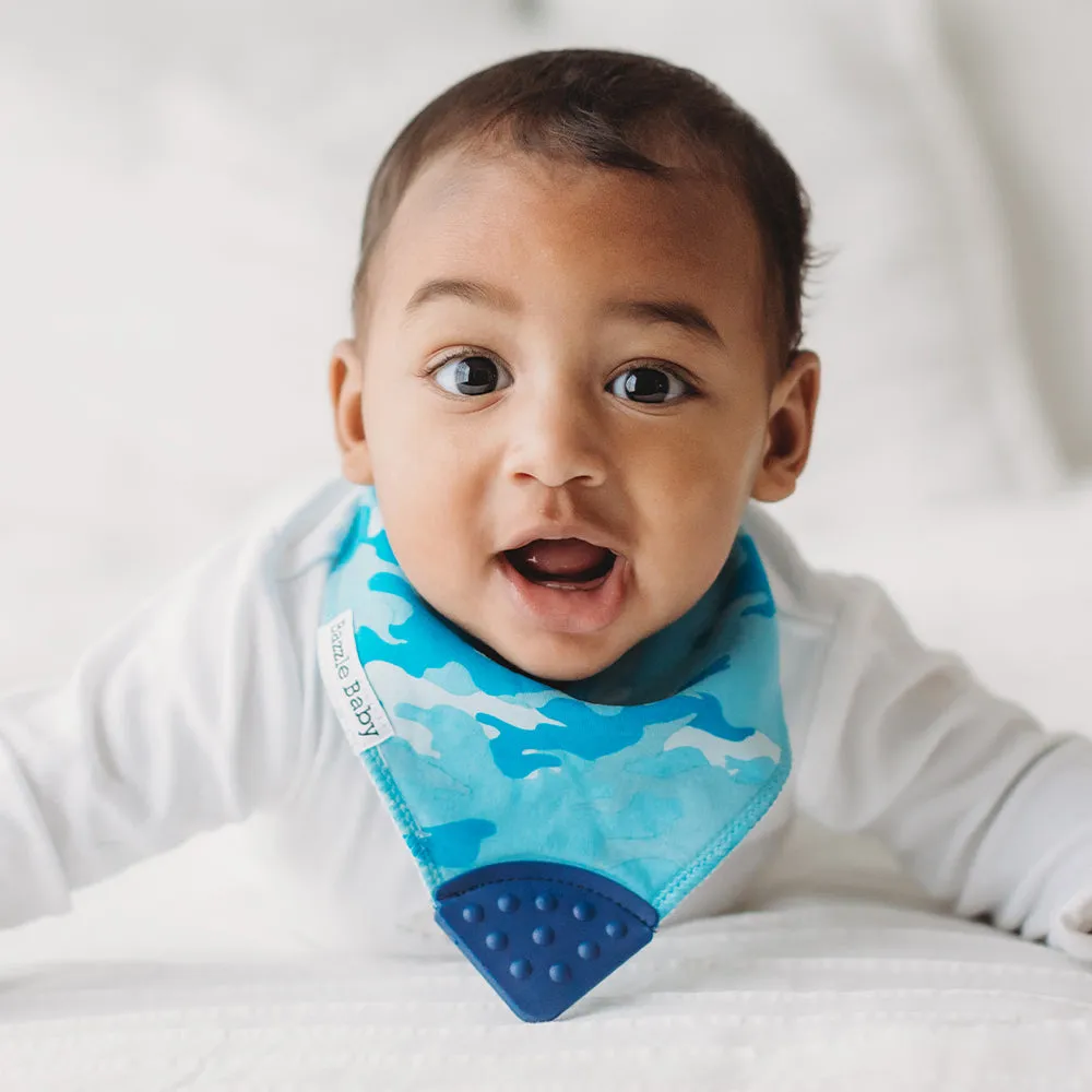 Banda Bib with Teether 4-Pack: Camo Kid