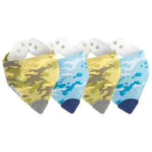 Banda Bib with Teether 4-Pack: Camo Kid