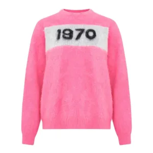 Bella Freud 1970 Oversized Jumper Mohair Flamingo Pink