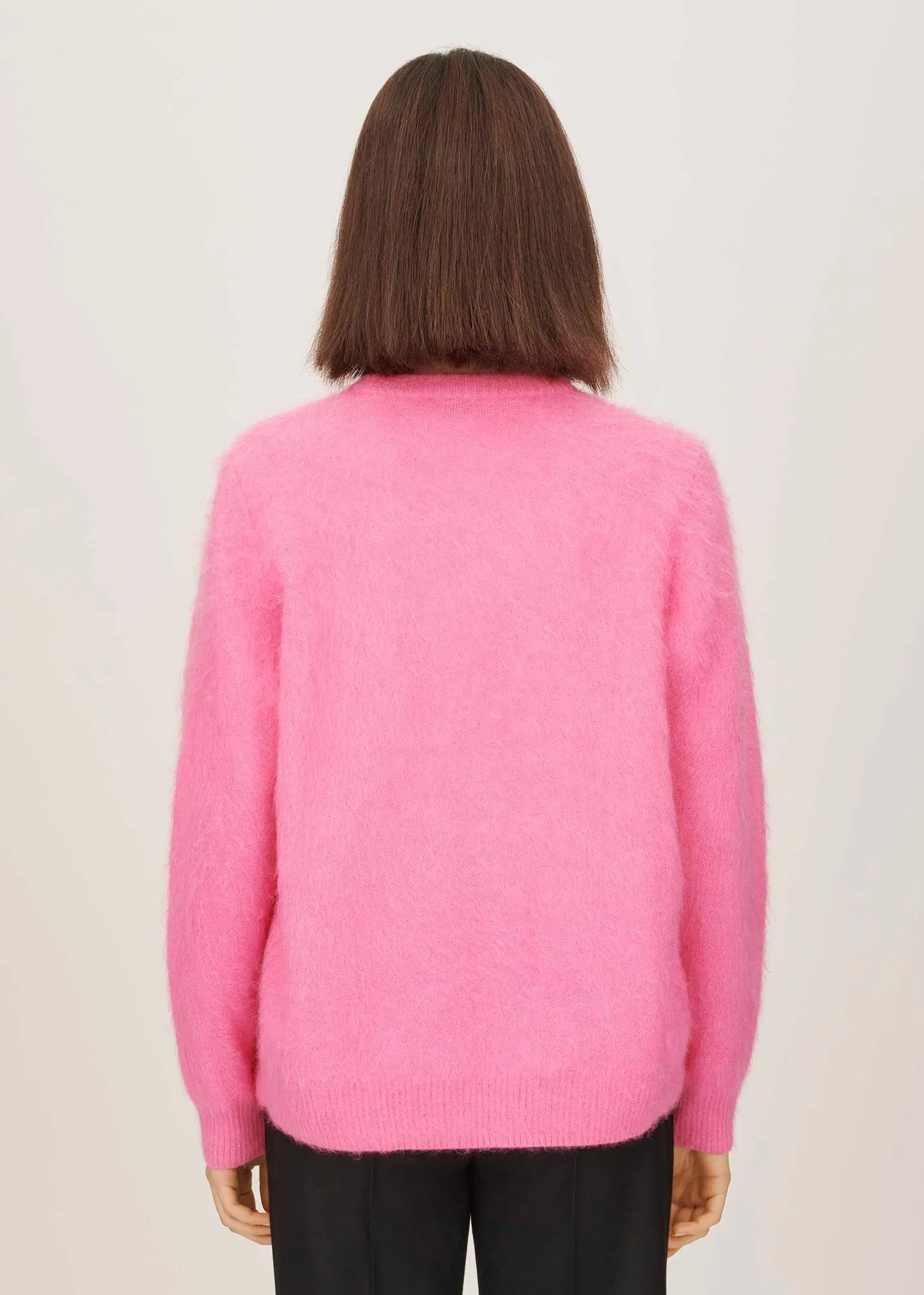 Bella Freud 1970 Oversized Jumper Mohair Flamingo Pink