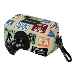 Bigfoot Design Personalised Dog Poop Bags Holders