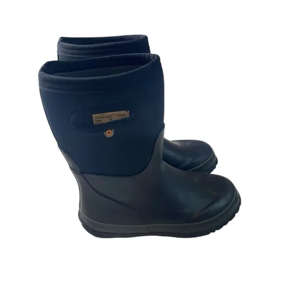 BOGS Kids Grasp Pull-On Insulated Rain Boot Black Size 2