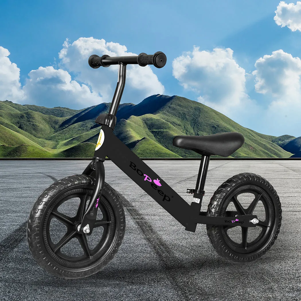 BoPeep Kids Balance Bike Ride On Toys Black