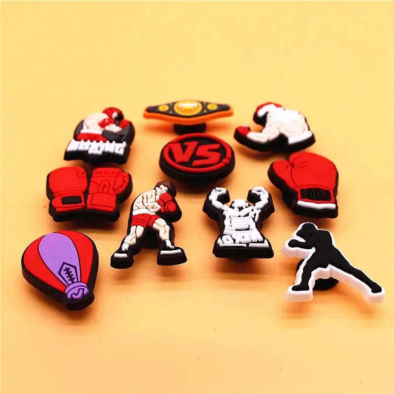 Boxing Champion Sandals Shoe Charms for Kids