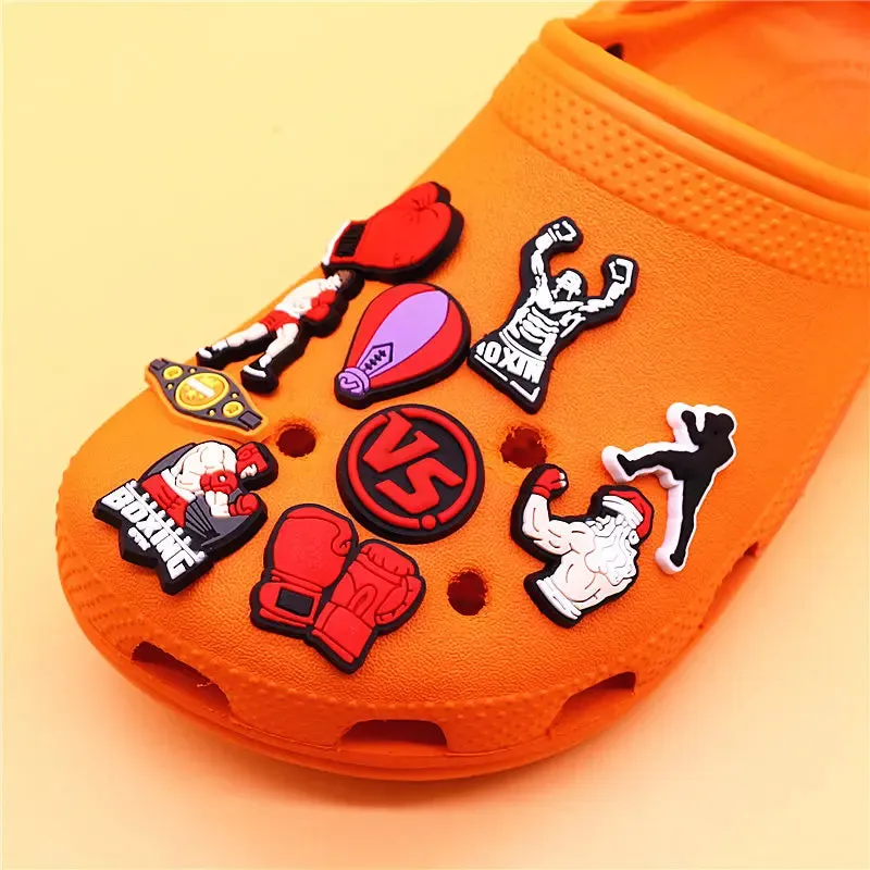 Boxing Champion Sandals Shoe Charms for Kids
