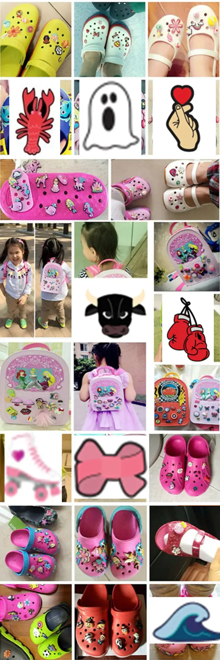 Boxing Champion Sandals Shoe Charms for Kids