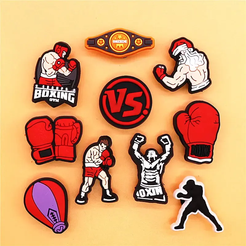 Boxing Champion Sandals Shoe Charms for Kids