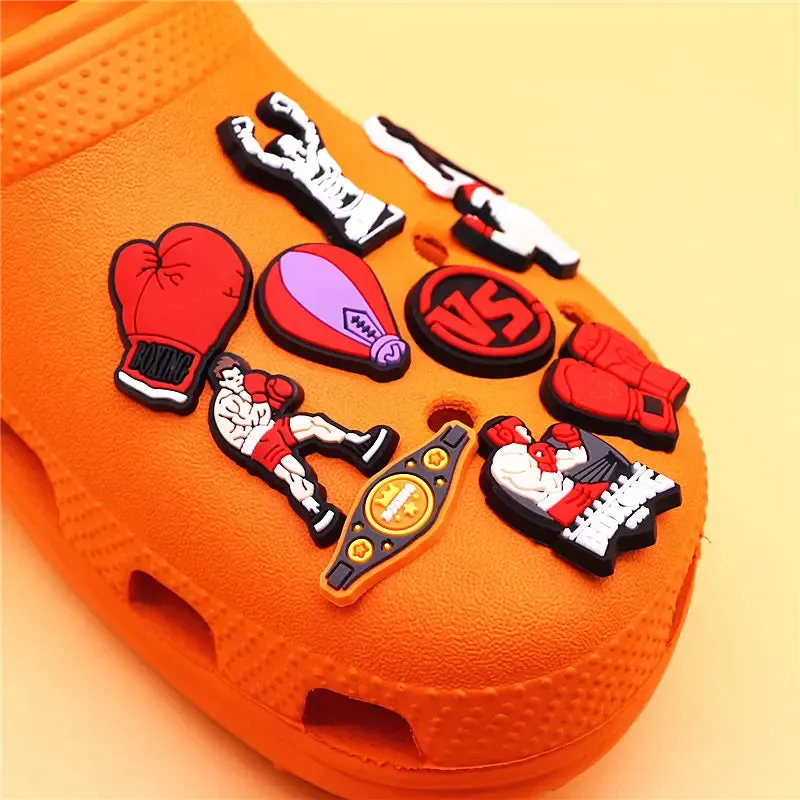 Boxing Champion Sandals Shoe Charms for Kids