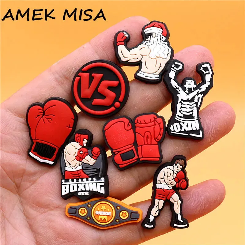 Boxing Champion Sandals Shoe Charms for Kids