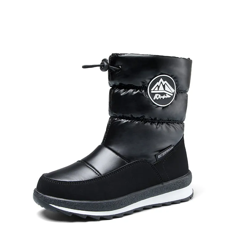 Boys and Girls Waterproof Snow Boots Winter Outdoor Boots with Fur Lining - K KomForme
