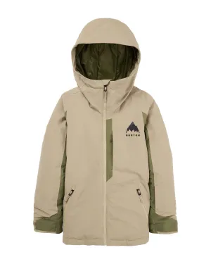 Burton Kids' Hillslope 2L Jacket Summit Taupe/Forest Moss 2026