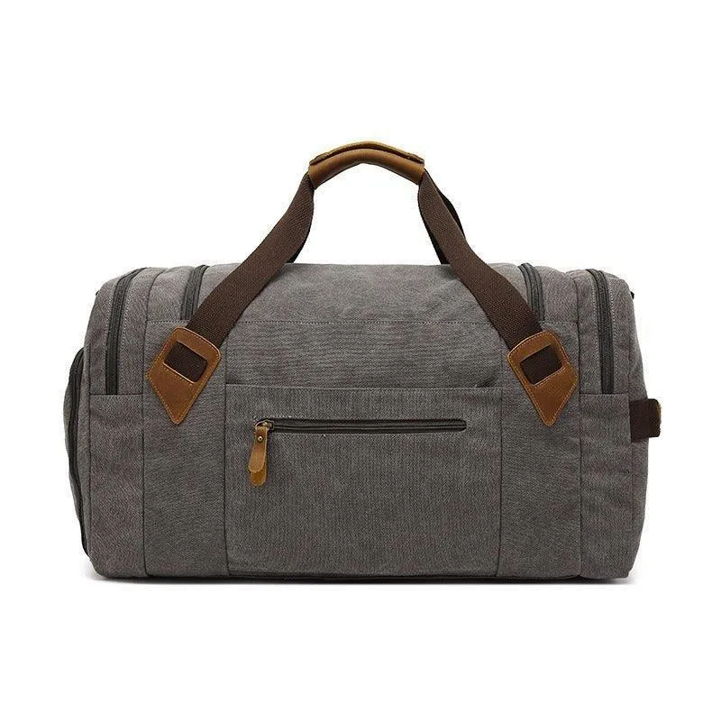 Canvas Duffle Bag with Shoe Compartment