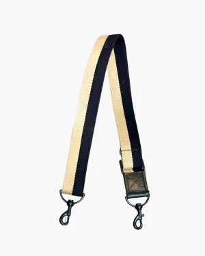 CANVAS STRAP IN BLACK/TAN