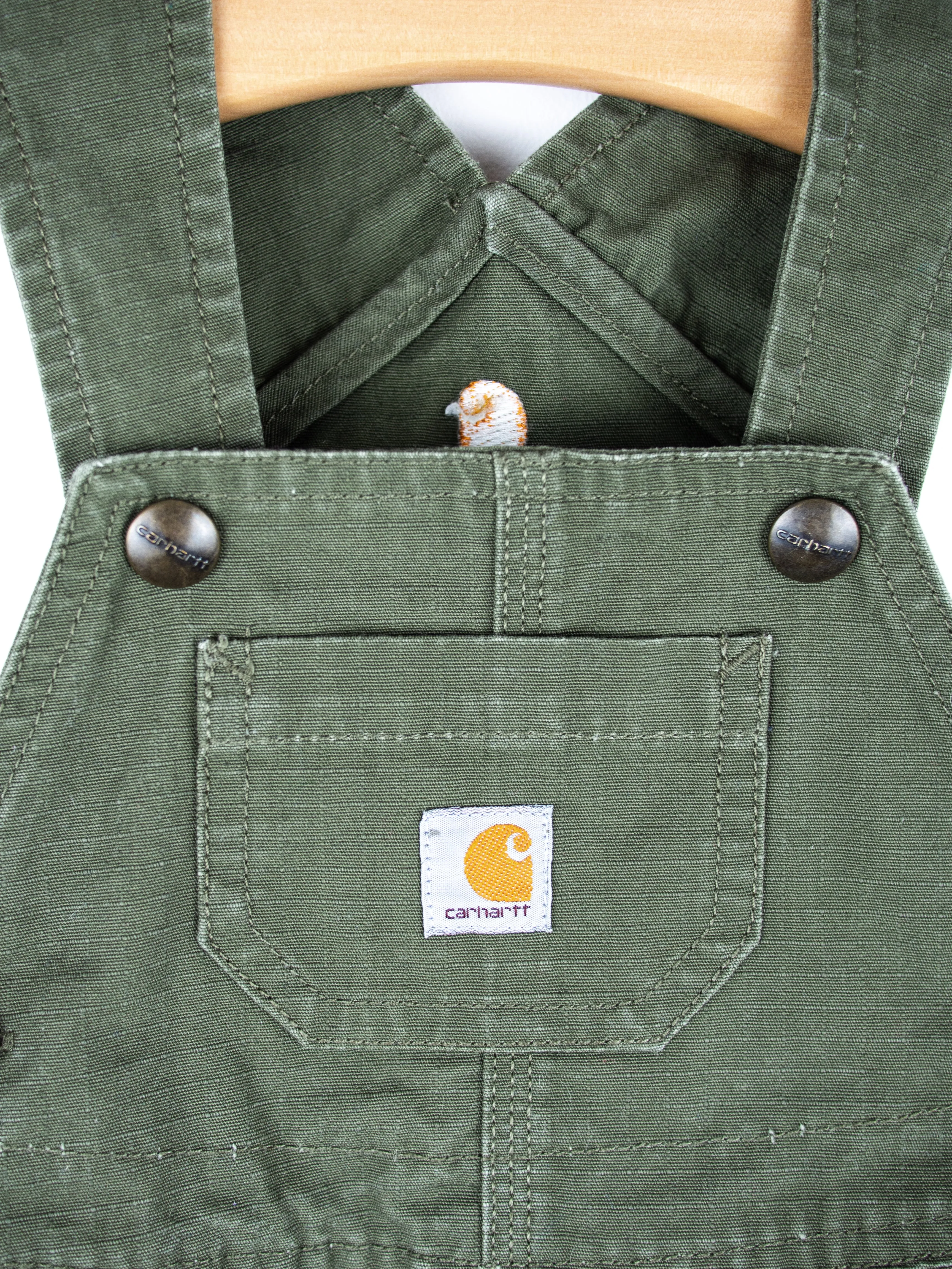Carhartt Forest Green Cargo Dungarees - Age 9 months