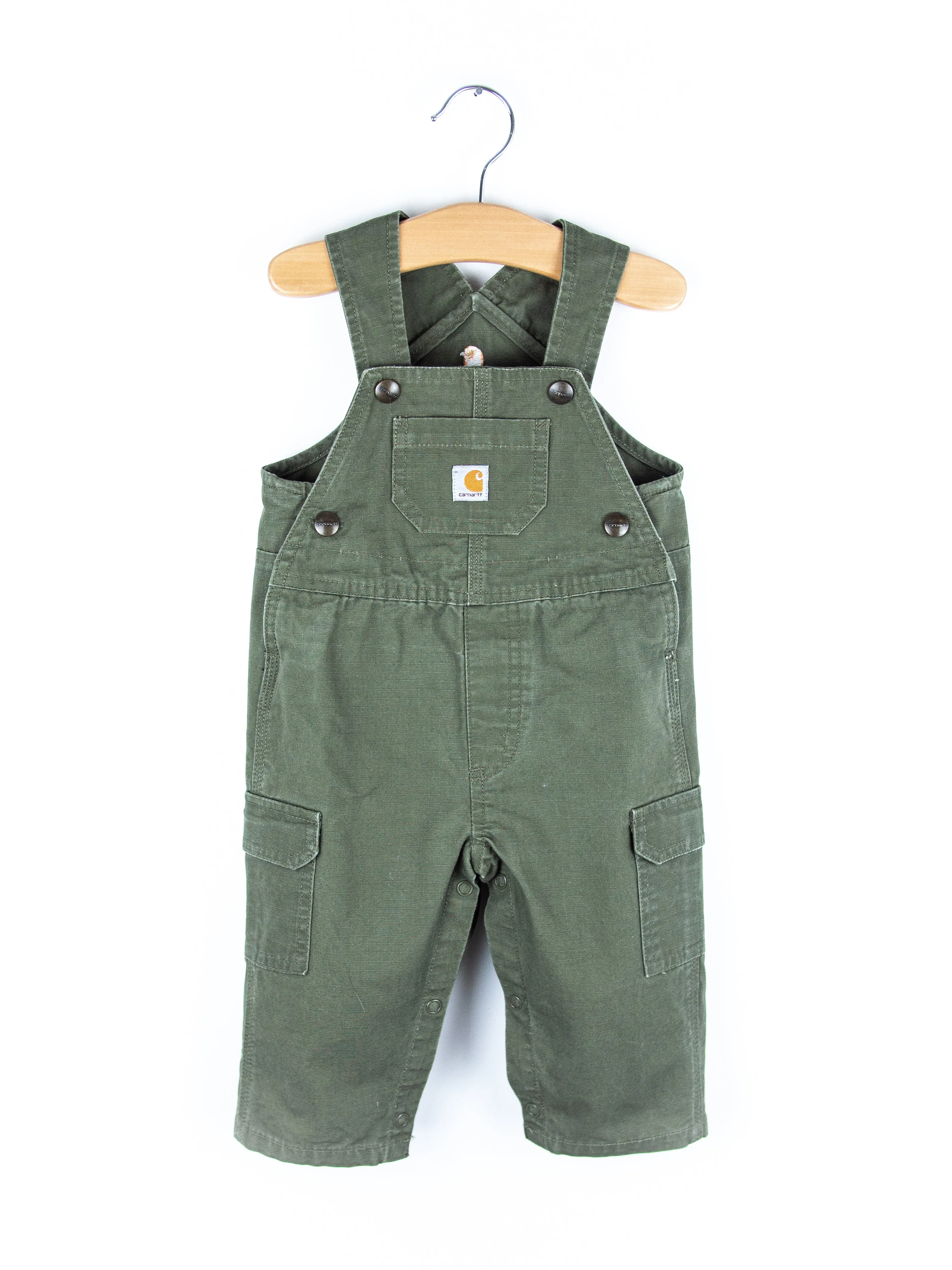 Carhartt Forest Green Cargo Dungarees - Age 9 months
