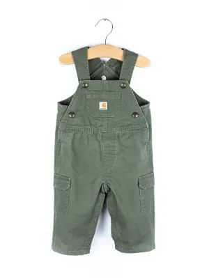 Carhartt Forest Green Cargo Dungarees - Age 9 months