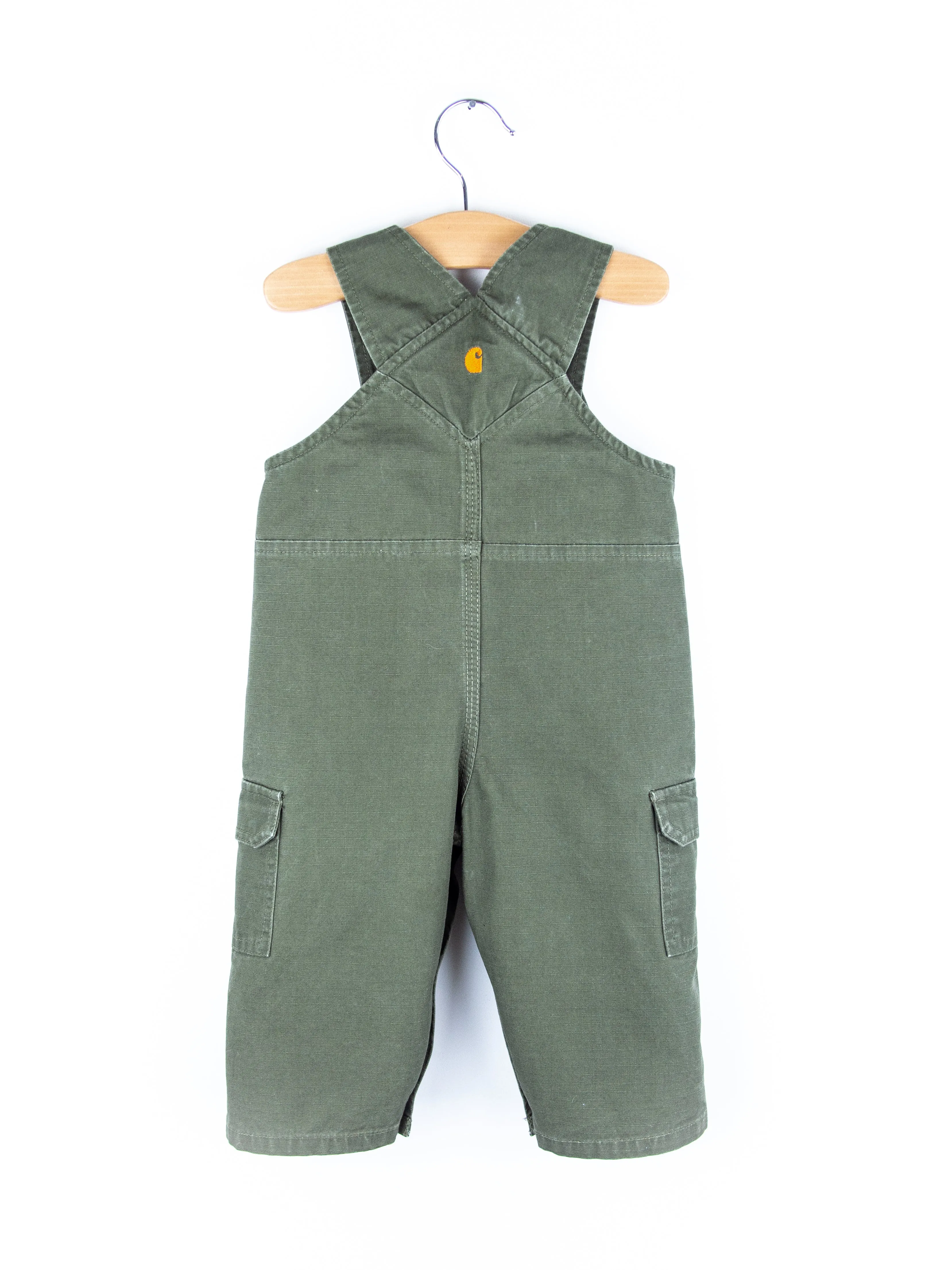 Carhartt Forest Green Cargo Dungarees - Age 9 months