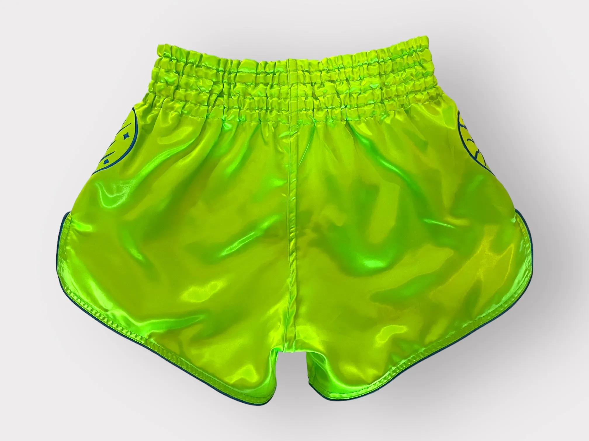 Chartreuse Dinosaur Muay Thai Shorts