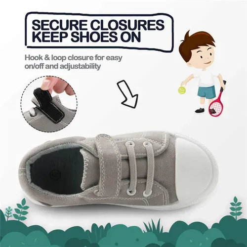 Children's shoes boys Sneakers Solid Gray- KKOMFORME