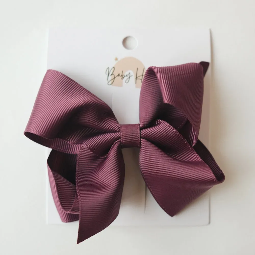 Classic Ribbon Bow - Extra Large (4X3.5 Inches) -Burgendy