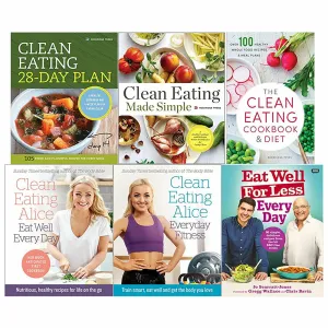 Clean Eating 28-Day Plan, Made Simple, Eating Cookbook & Diet, Eat Well Every Day, Everyday Fitness, Every Day 6 Book Set