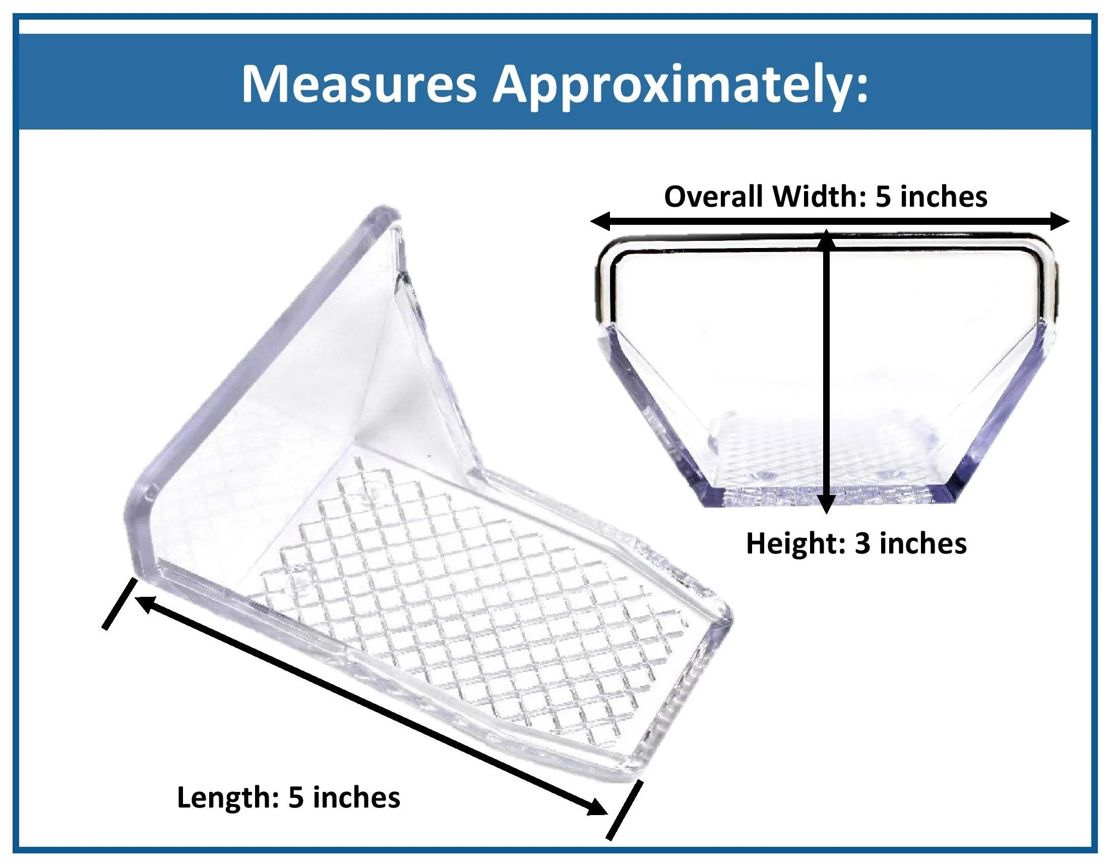 Clear Plastic Jumbo Alpine 25 Piece Snow & Ice Roof Guards | Prevents Sliding Snow Ice Buildup