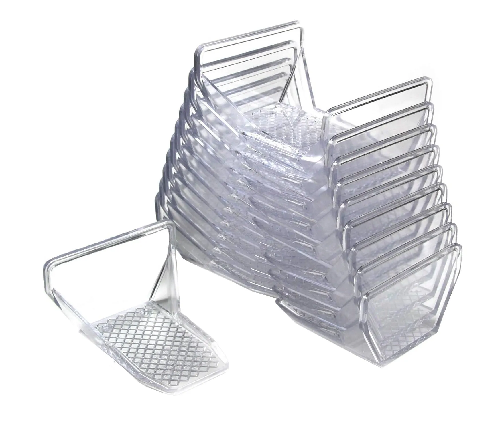 Clear Plastic Jumbo Alpine 25 Piece Snow & Ice Roof Guards | Prevents Sliding Snow Ice Buildup