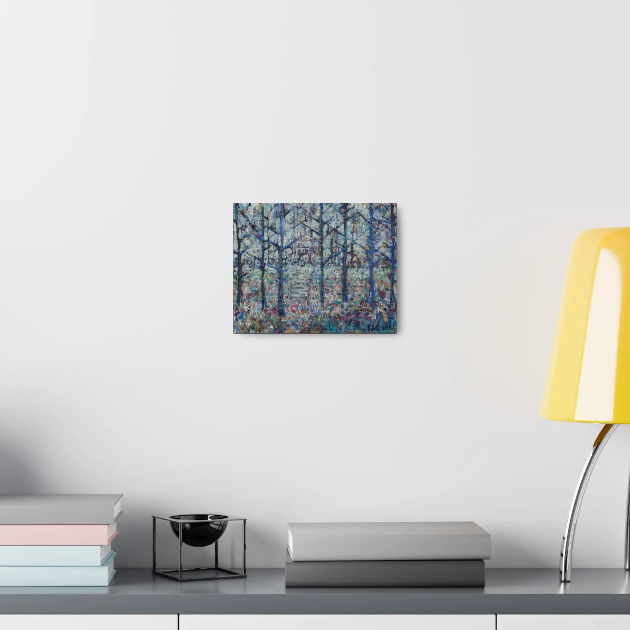 Colorful Landscape Abstract Canvas Fine Art Print Wall Artwork  - Stairs to Home by Leslie Karpinski