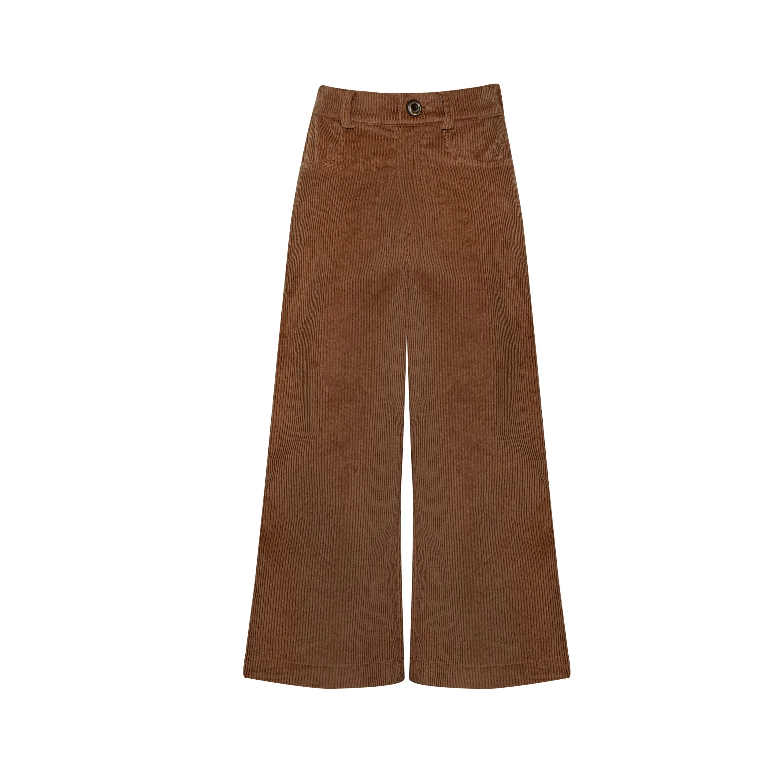 Corduroy Wide Trousers Mont Blanc Brown