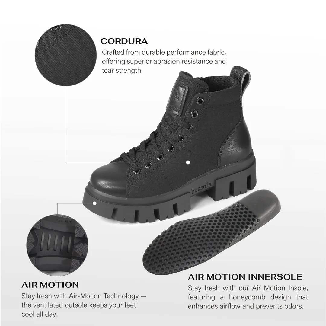 Corvara Lugged Laceup Boots (Nero)