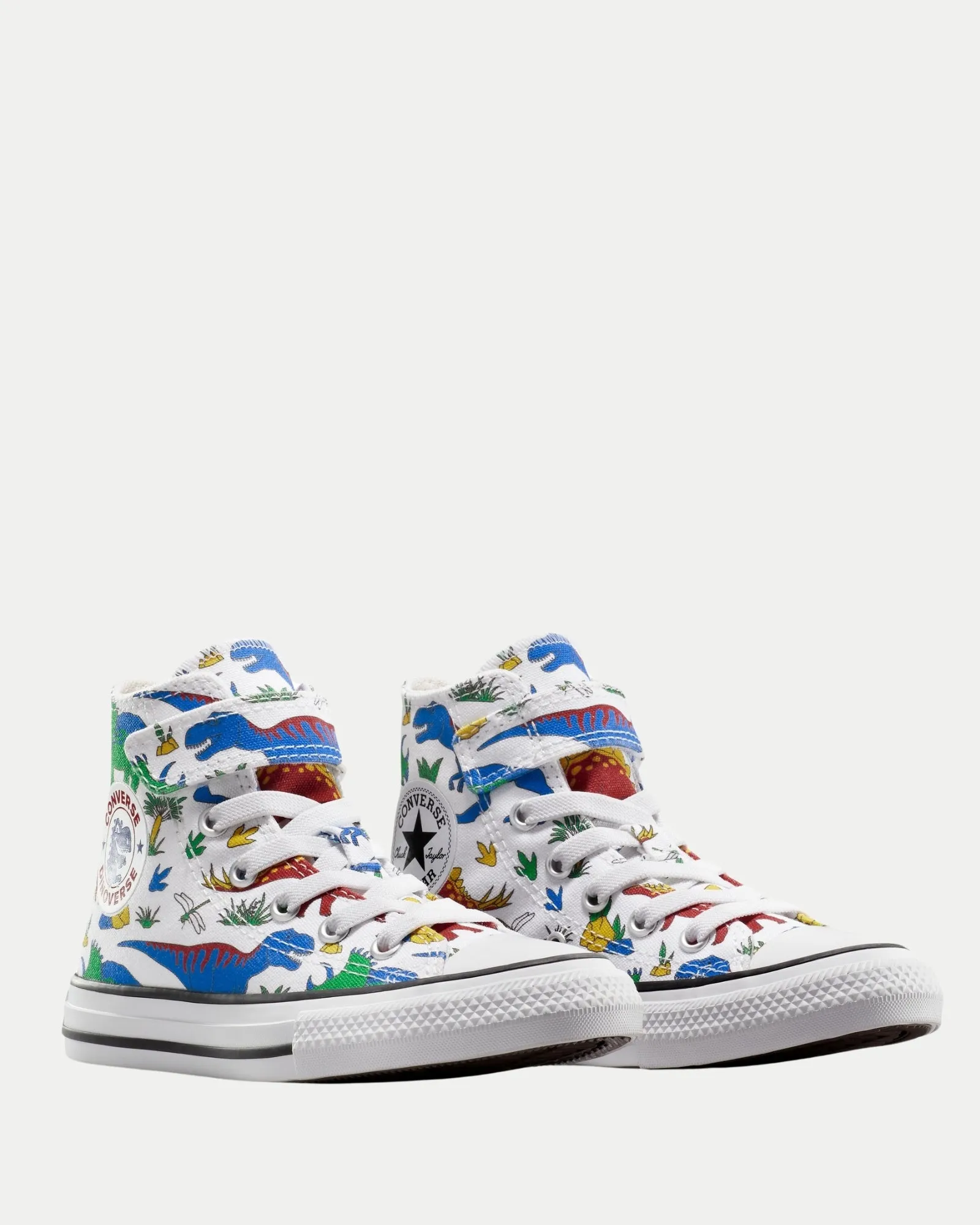 Ct As 1v Hi Dinocons Yth B White/Totally Blue/Enamel Red