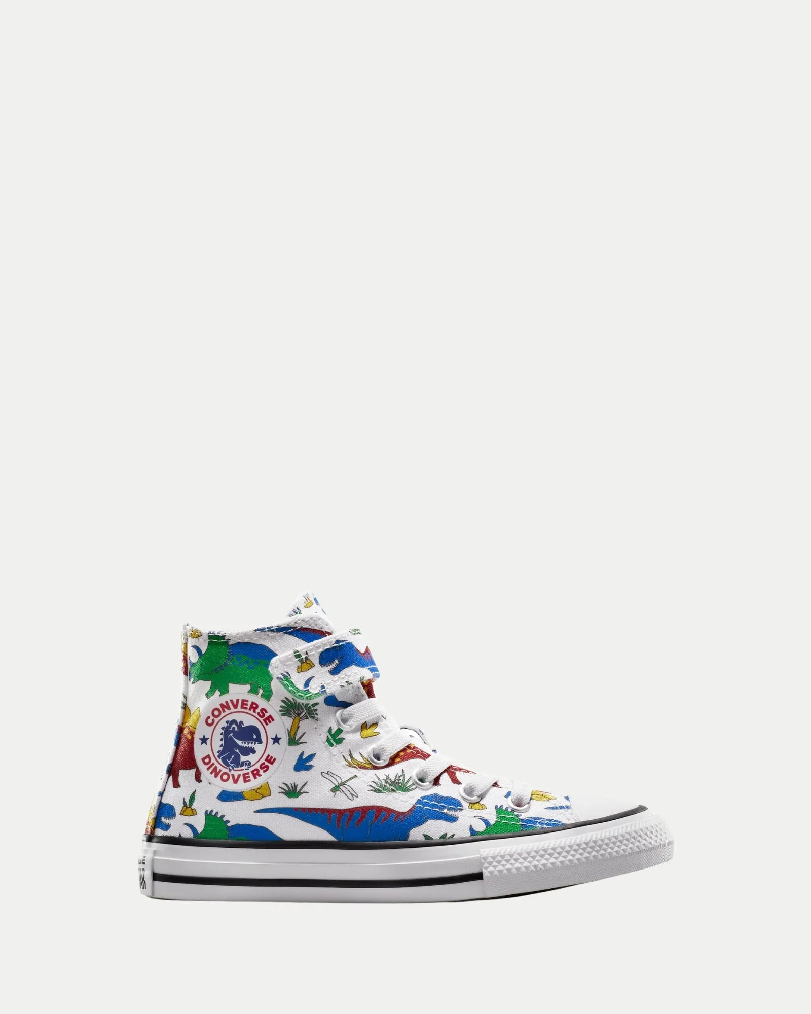 Ct As 1v Hi Dinocons Yth B White/Totally Blue/Enamel Red