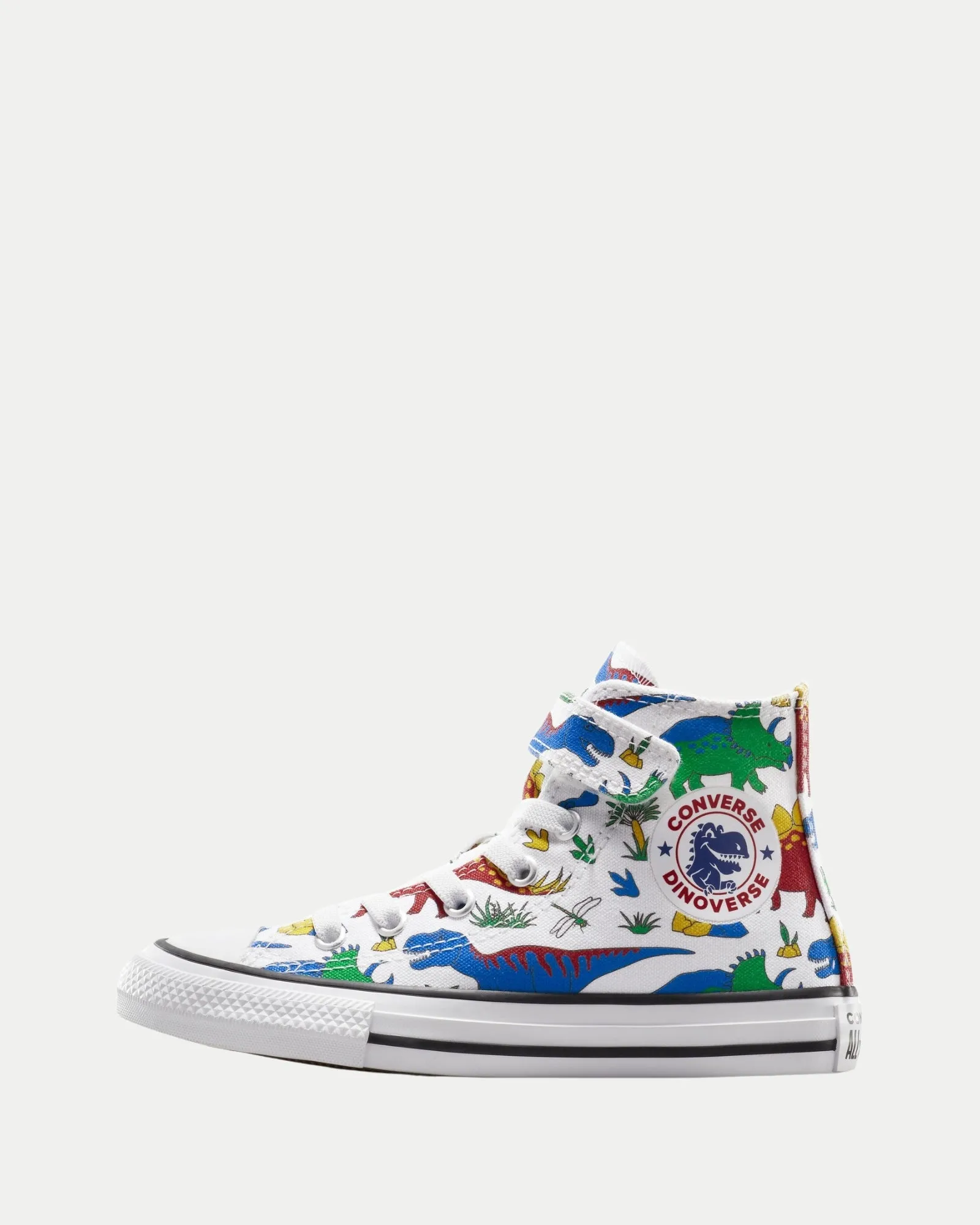 Ct As 1v Hi Dinocons Yth B White/Totally Blue/Enamel Red