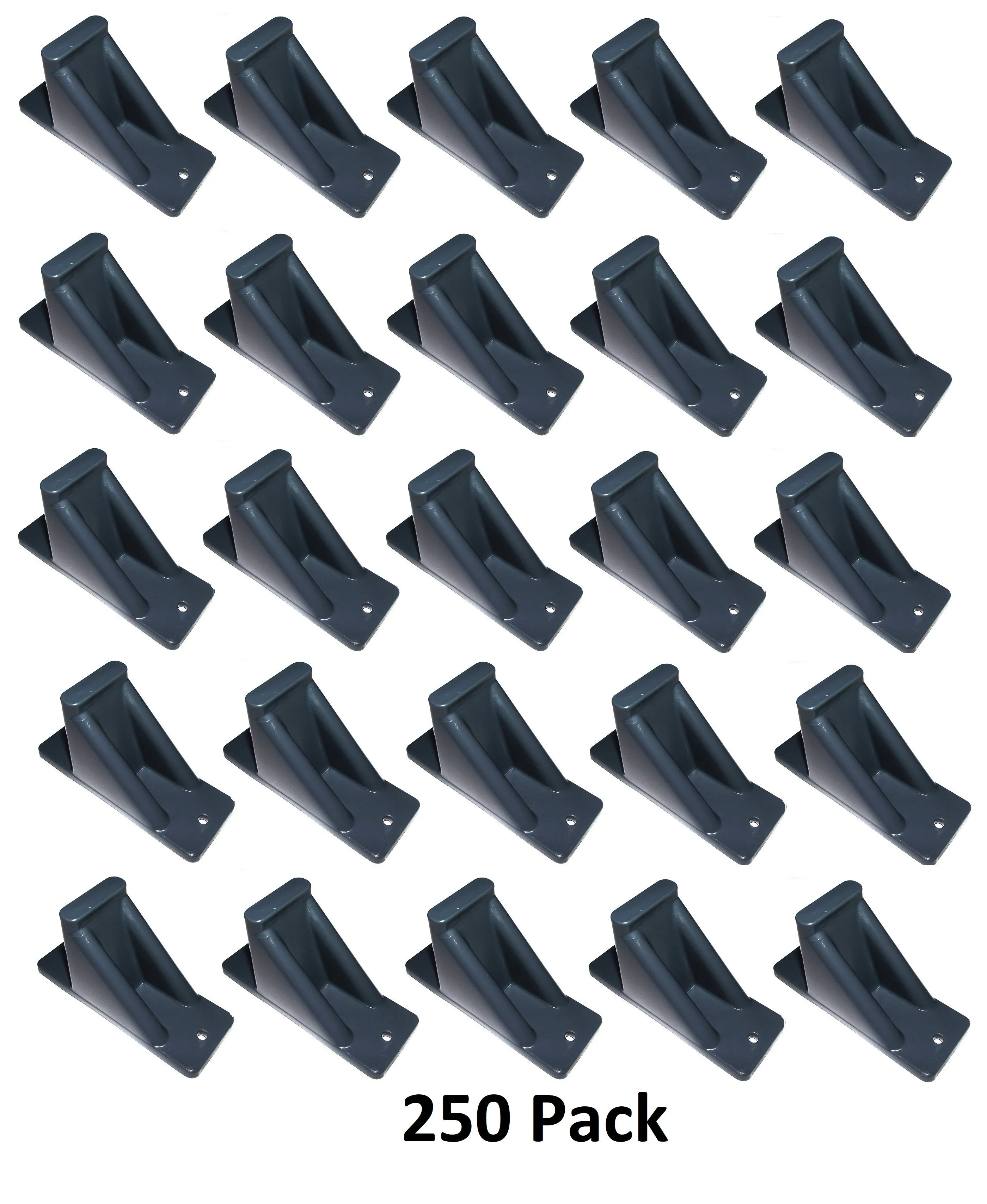 Dark Grey Plastic Mini Roof Snow and Ice Guard - Multi-Quantity Pack | Prevent Sliding Snow Stop Buildup