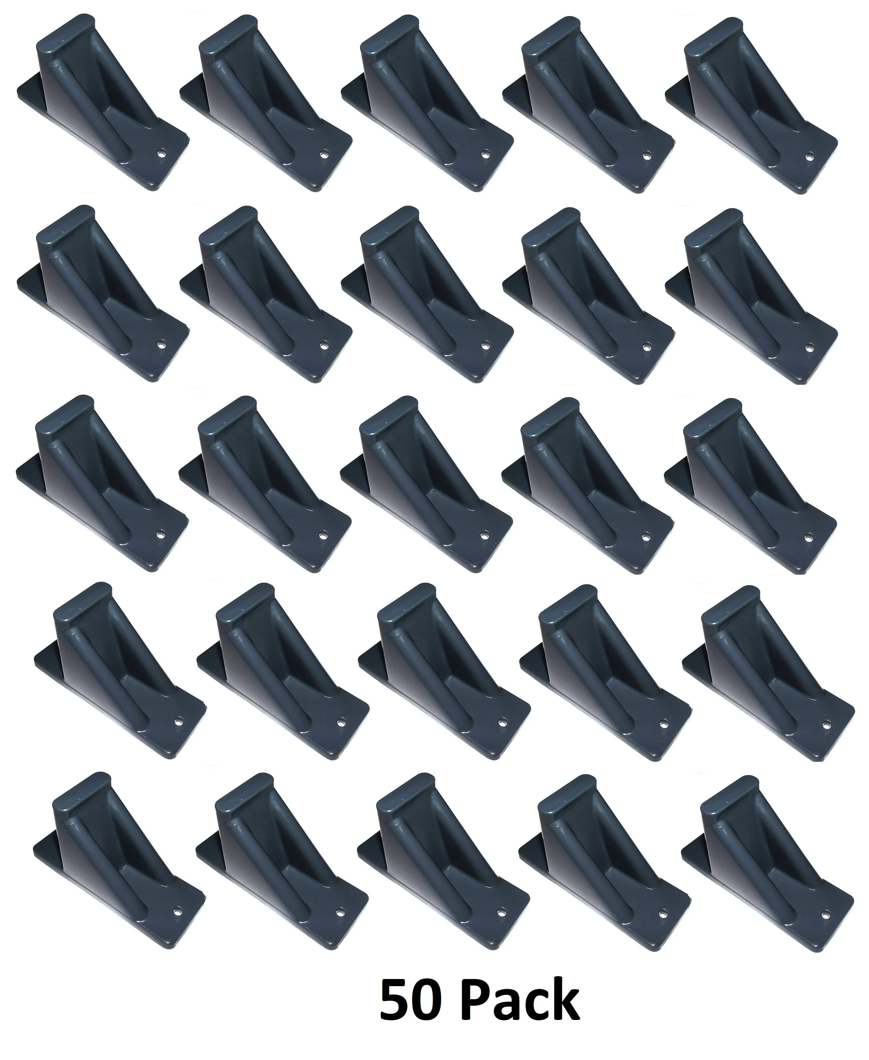 Dark Grey Plastic Mini Roof Snow and Ice Guard - Multi-Quantity Pack | Prevent Sliding Snow Stop Buildup