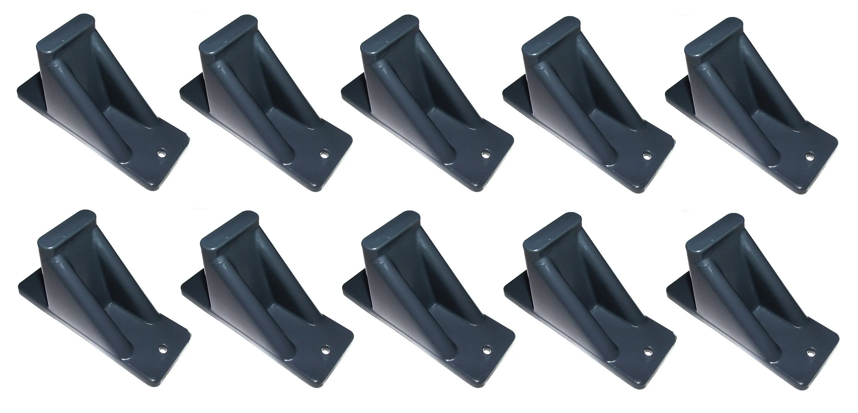 Dark Grey Plastic Mini Roof Snow and Ice Guard - Multi-Quantity Pack | Prevent Sliding Snow Stop Buildup