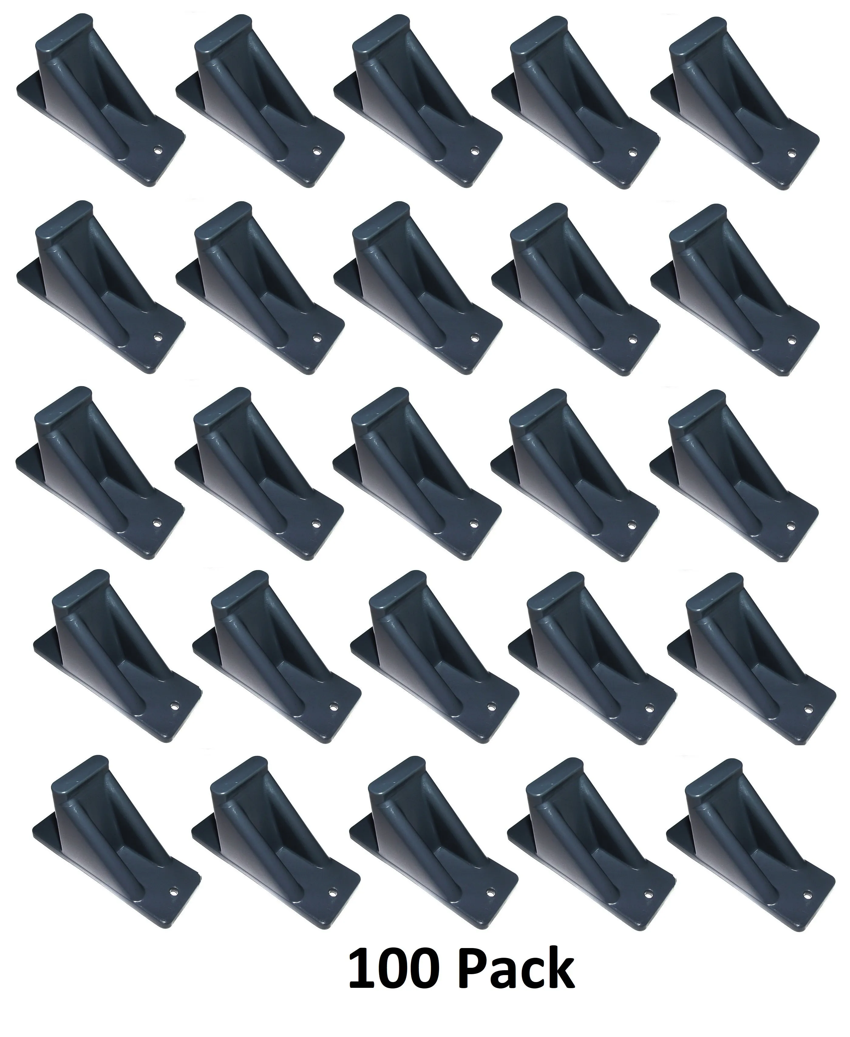 Dark Grey Plastic Mini Roof Snow and Ice Guard - Multi-Quantity Pack | Prevent Sliding Snow Stop Buildup