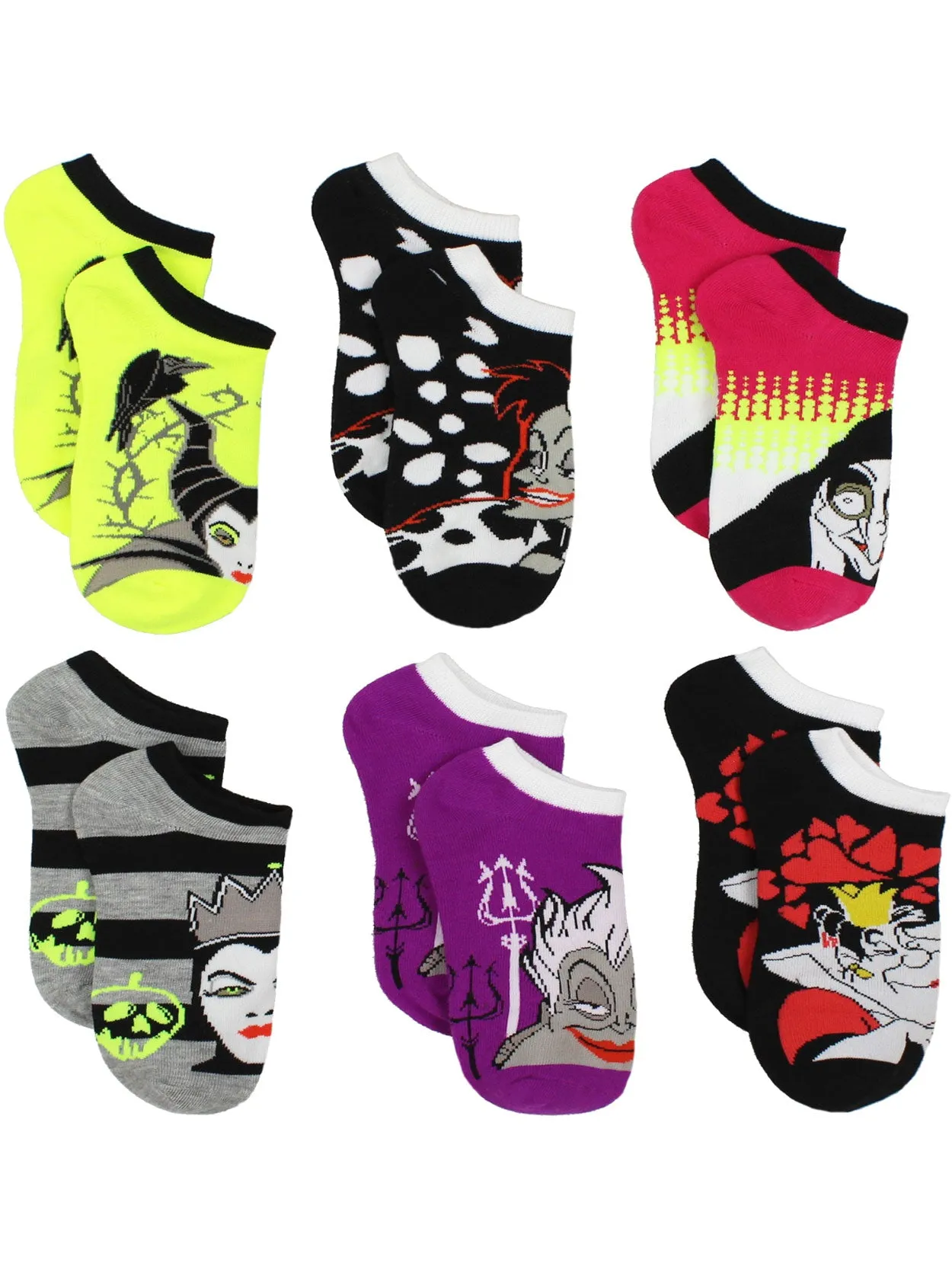 Disney Villains Socks 6-Pack