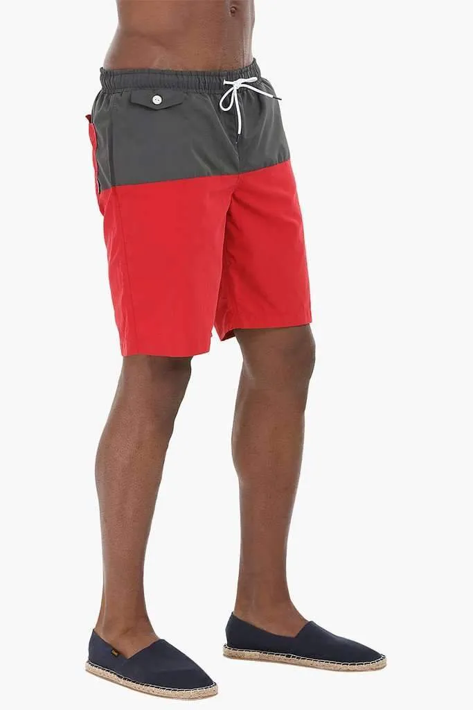 Dual Colorblock Nylon Swimshorts