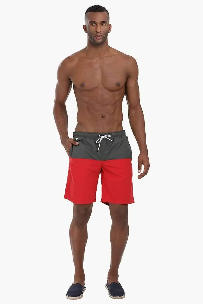 Dual Colorblock Nylon Swimshorts