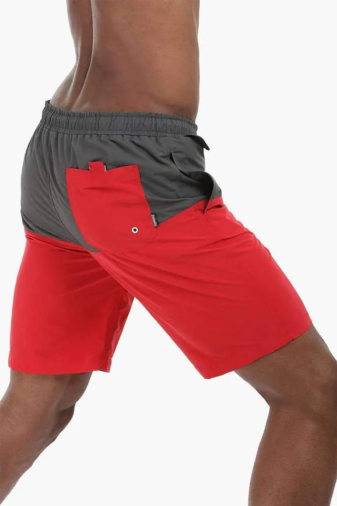 Dual Colorblock Nylon Swimshorts