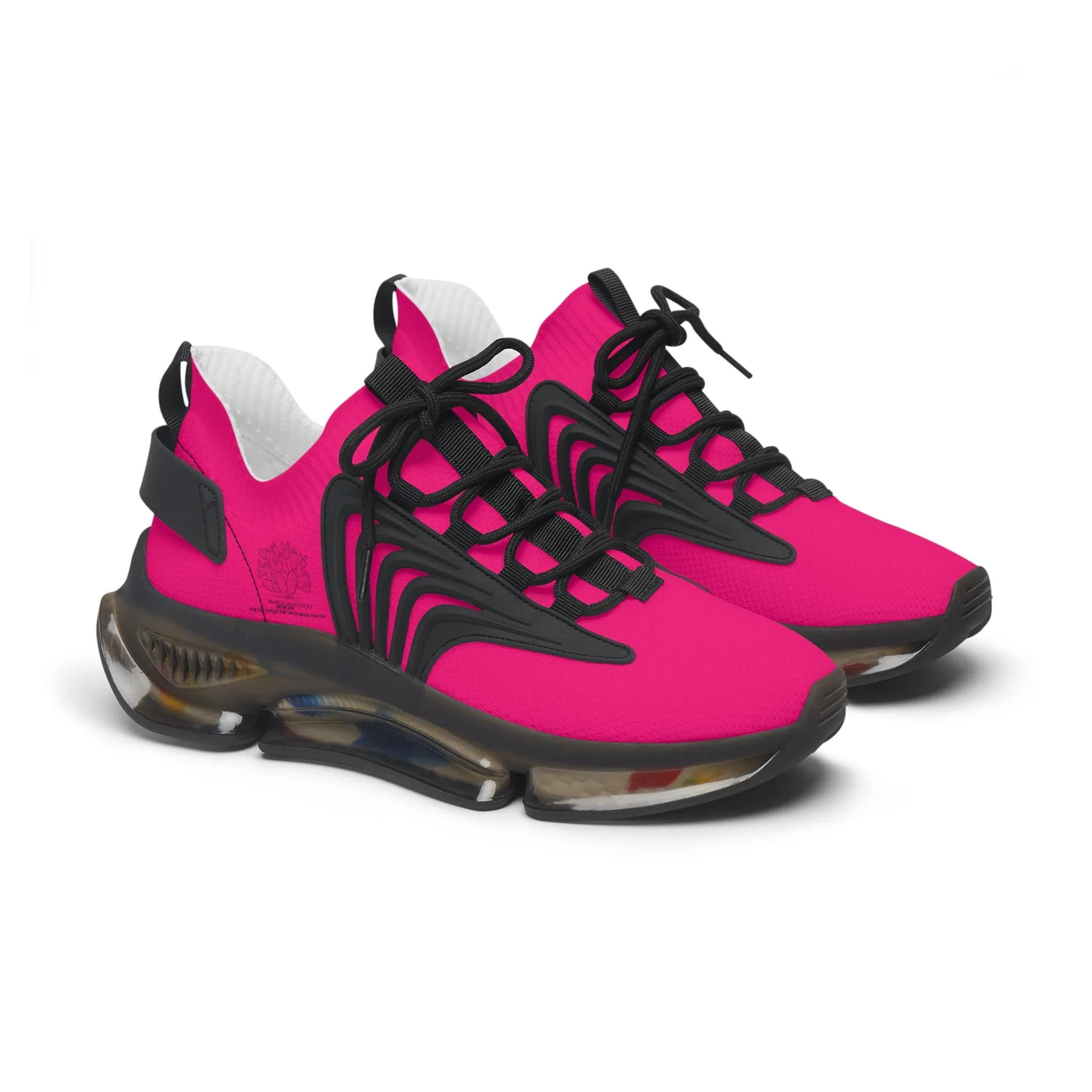 Elegant Women's Mesh Sneakers for Active Lifestyle Fuchsia by Margo Makaroff - Personalization Available
