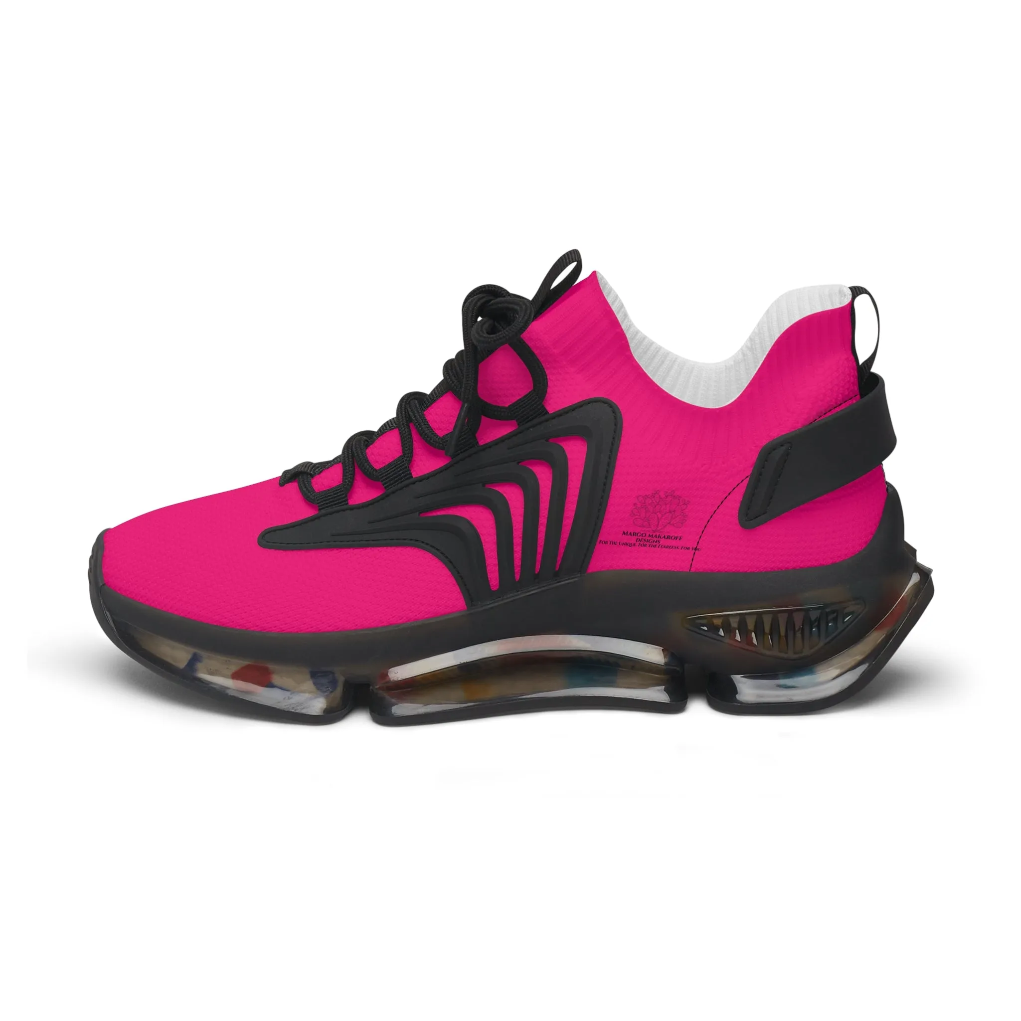 Elegant Women's Mesh Sneakers for Active Lifestyle Fuchsia by Margo Makaroff - Personalization Available